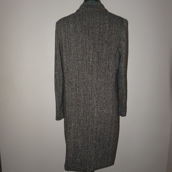 Very Stylish Black and White Pea Coat - Picture 3 of 4